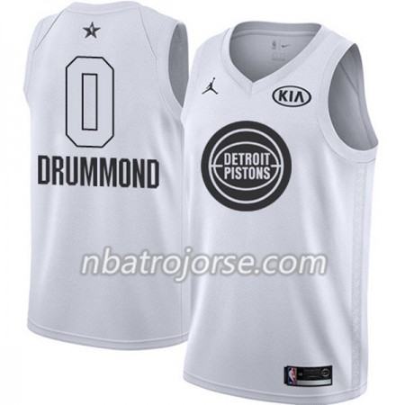 Män Detroit Pistons Tröja Andre Drummond 0 2018 All Star Jordan Brand Vit Swingman Män Detroit Pistons Tröja Andre Drummond 0 2018 All Star Jordan Brand Vit Swingman